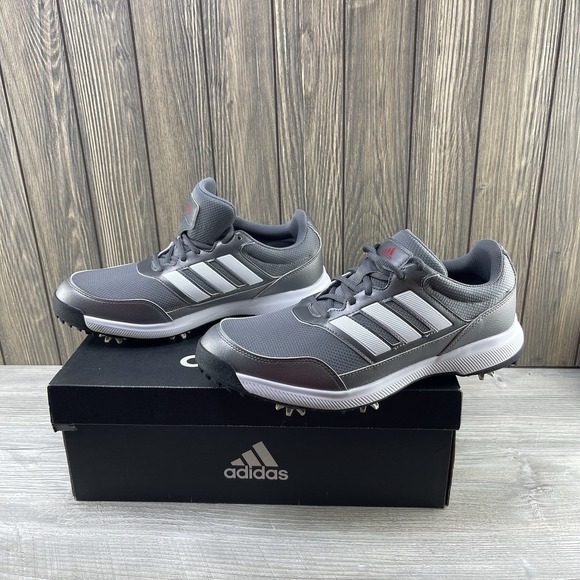 Adidas Mens Tech Response 2.0 Grey Soft Spike Golf Shoes EE9123 Size 11 - Picture 9 of 16